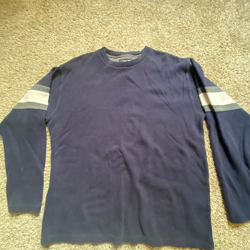 Cherokee Navy and Gray Cotton Shirt